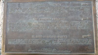 Mount Cristo Rey/ The Gadsden Purchase/ El Paso Smelting Works Marker image. Click for full size.