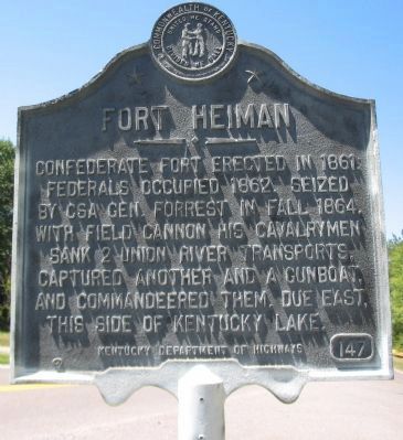 Fort Heiman Marker image. Click for full size.