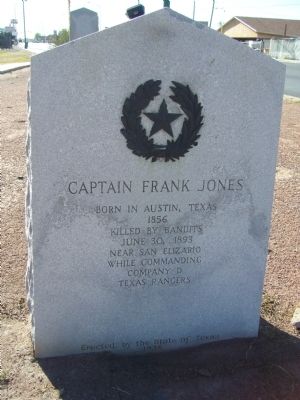 Captain Frank Jones Marker image. Click for full size.