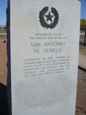 San Antonio De Senecu Marker image. Click for full size.