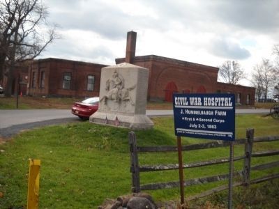 Civil War Hospital Marker image. Click for full size.