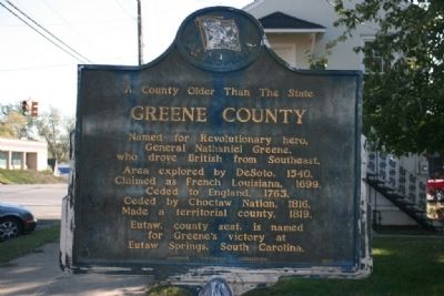 A County Older Than The State, Greene County Marker image. Click for full size.