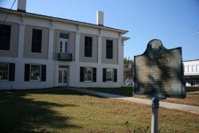 A County Older Than The State, Greene County Marker In Front of The Old Greene County Courthouse image. Click for full size.