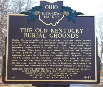 The Old Kentucky Burial Grounds Marker image. Click for full size.