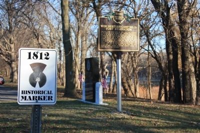 Winchester's Camp No. 3/Fort Starvation / The Old Kentucky Burial Grounds Marker image. Click for full size.