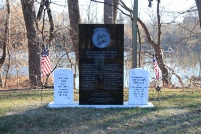 Winchester's Camp No. 3/Fort Starvation / The Old Kentucky Burial Grounds Marker. Click for full size. Winchester's Camp No. 3/Fort Starvation / The Old Kentucky Burial Grounds Marker image. Click for full size.