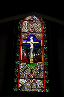 One Of The Stain Glass Windows In St. John’s Episcopal Church image. Click for full size.