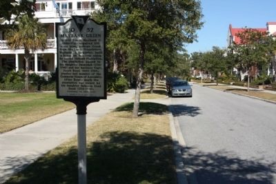 Maybank Green / Hobcaw Plantation Marker, looking north along North Shelmore Blvd. image. Click for full size.
