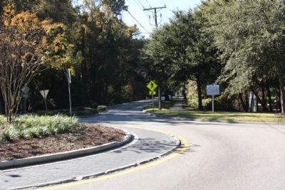 Jacob Bond I'On Marker, as seen looking south along Mathis Ferry Road. Click for full size. Jacob Bond I'On Marker, as seen looking south along Mathis Ferry Road image. Click for full size.