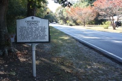 Greenhill Community / Greenhill Farming Marker, looking south image. Click for full size.