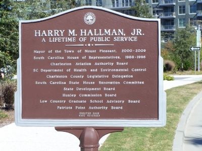 Harry M. Hallman, Jr. Marker, reverse side image. Click for full size.