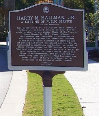 Harry M. Hallman, Jr. Marker image. Click for full size.