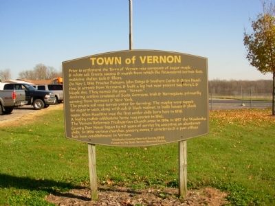 Town of Vernon Marker image. Click for full size.