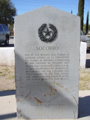 Socorro Marker. Click for full size. Socorro Marker image. Click for full size.
