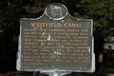 Whitfield Canal Marker. Click for full size. Whitfield Canal Marker image. Click for full size.