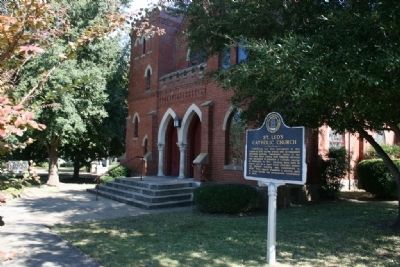 St. Leo’s Catholic Church Marker. Click for full size. St. Leo’s Catholic Church Marker image. Click for full size.