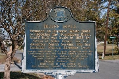 Bluff Hall Marker. Click for full size. Bluff Hall Marker image. Click for full size.