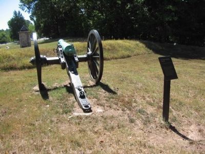 6-pounder Gun and Marker image. Click for full size.