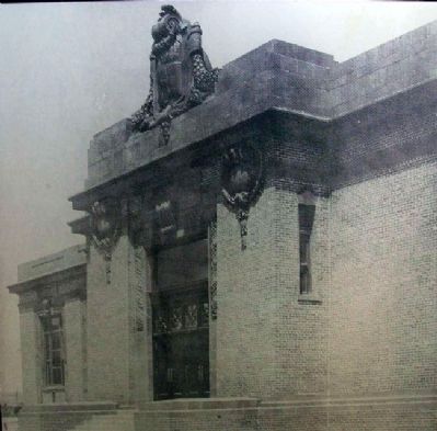 Photo on Building Five Marker. Click for full size. Photo on Building Five Marker image. Click for full size.