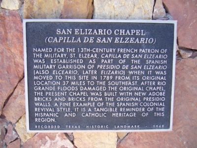 San Elizario Chapel Marker image. Click for full size.