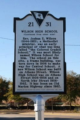 Wilson High School Marker image. Click for full size.