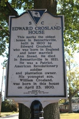 Edward Crosland House Marker image. Click for full size.