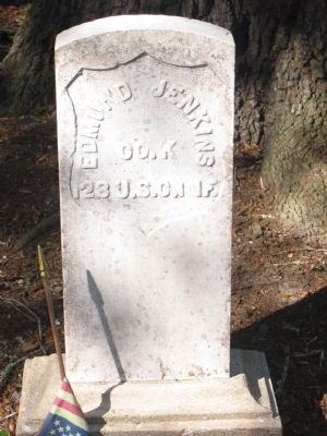 Edmund Jenkins gravestone image. Click for full size.