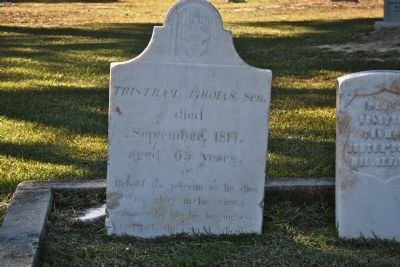 Headstone of General Tristram Thomas image. Click for full size.