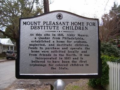 Mount Pleasant Home for Destitute Children - Side A image. Click for full size.