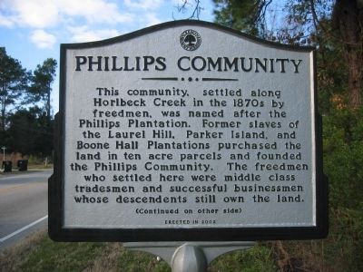 Phillips Community Marker - Side A image. Click for full size.