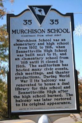 Murchison School Marker - Side B image. Click for full size.