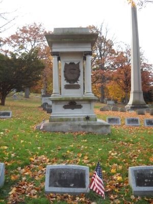Markers in Oakwood Cemetery image. Click for full size.