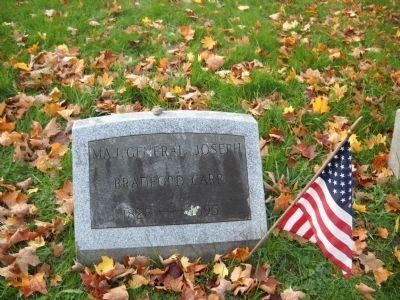 Gravestone of Maj. Gen. Joseph Carr image. Click for full size.