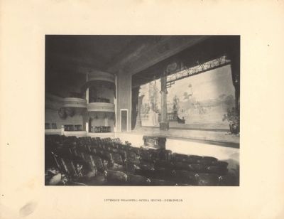 Interior Braswell Opera House 1907 image. Click for full size.