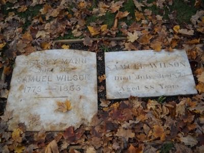 Grave of Samuel Wilson and wife Betsey Mann image. Click for full size.
