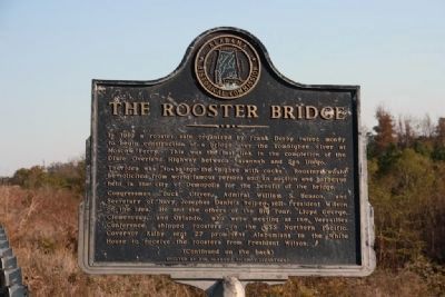 The Rooster Bridge Marker (Side A) image. Click for full size.