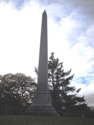 Monument in Troy's Oakwood Cemetery. Click for full size. Monument in Troy's Oakwood Cemetery image. Click for full size.