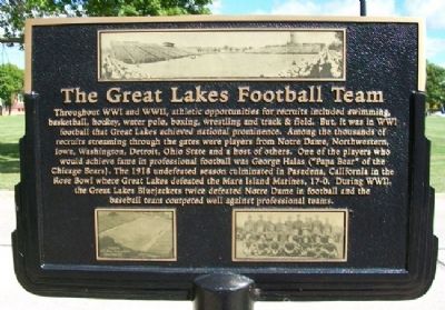 The Great Lakes Football Team Marker image. Click for full size.