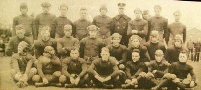 Football Team Photo on Marker image. Click for full size.