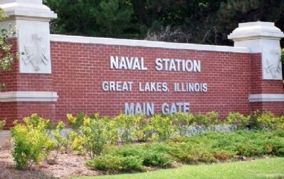 Entrance Sign for Naval Station Great Lakes image. Click for full size.