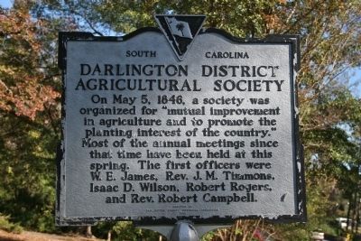 Darlington District Agricultural Society Marker image. Click for full size.