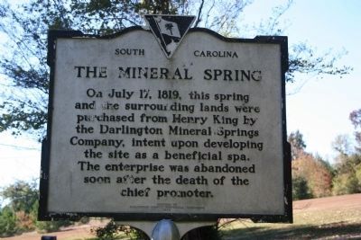 The Mineral Spring Marker image. Click for full size.