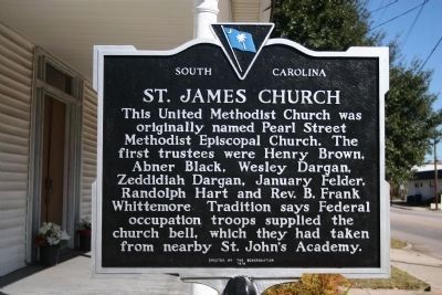 St. James Church Marker (Side A) image. Click for full size.