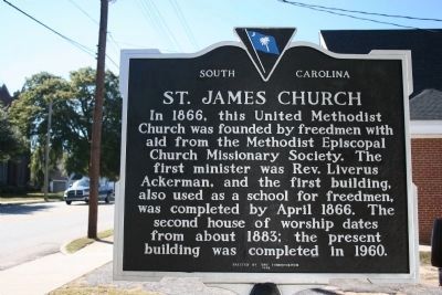 St. James Church Marker (Side B) image. Click for full size.