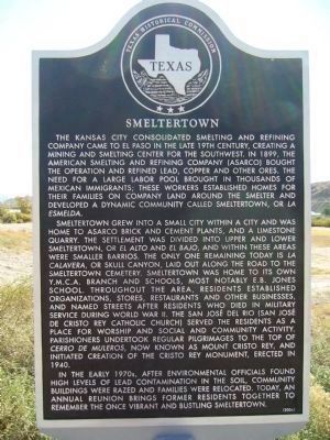 Smeltertown Marker - (English) image. Click for full size.