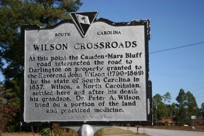 Wilson Crossroads Marker. Click for full size. Wilson Crossroads Marker image. Click for full size.