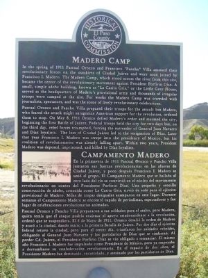 Madero Camp Marker image. Click for full size.
