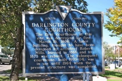 Darlington County Courthouse Marker image. Click for full size.