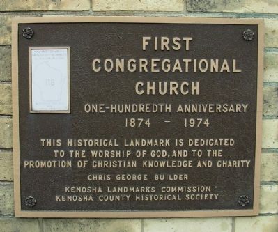 First Congregational Church Marker. Click for full size. First Congregational Church Marker image. Click for full size.