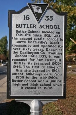 Butler School Marker image. Click for full size.